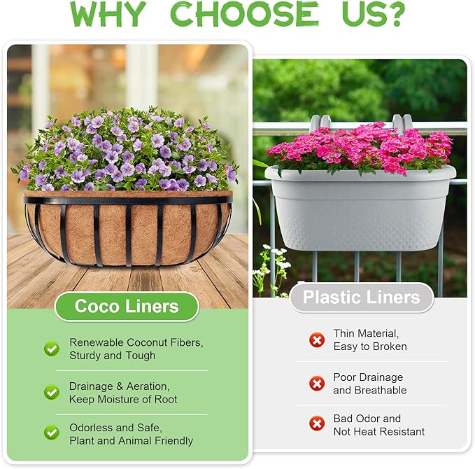 Riare 4 Pack 30 Inch Trough Coco Coir Liners - Image 5