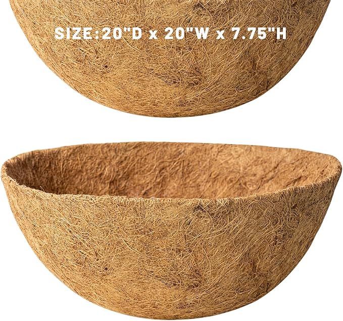 20 Inch Natural Coconut Husk Fiber Liners - Image 7