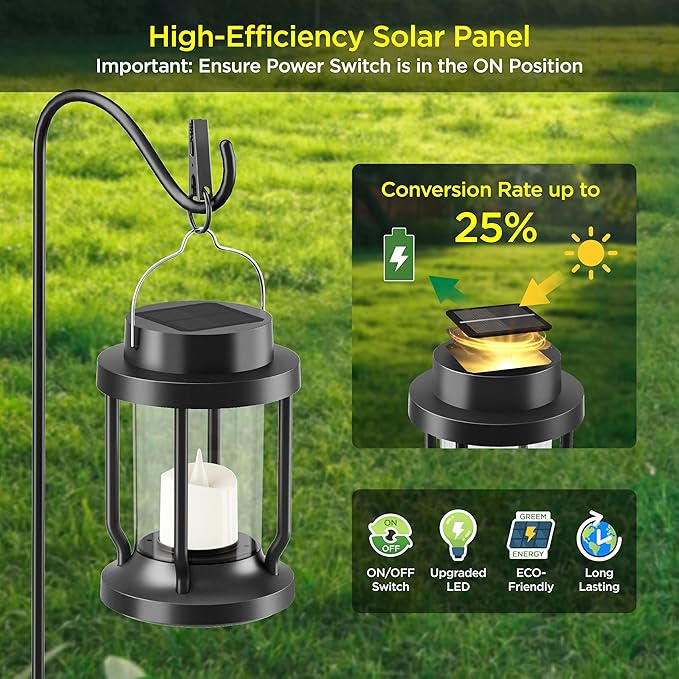 Solar Lantern Outdoor Indoor Use – Hanging Solar Lights - Image 4