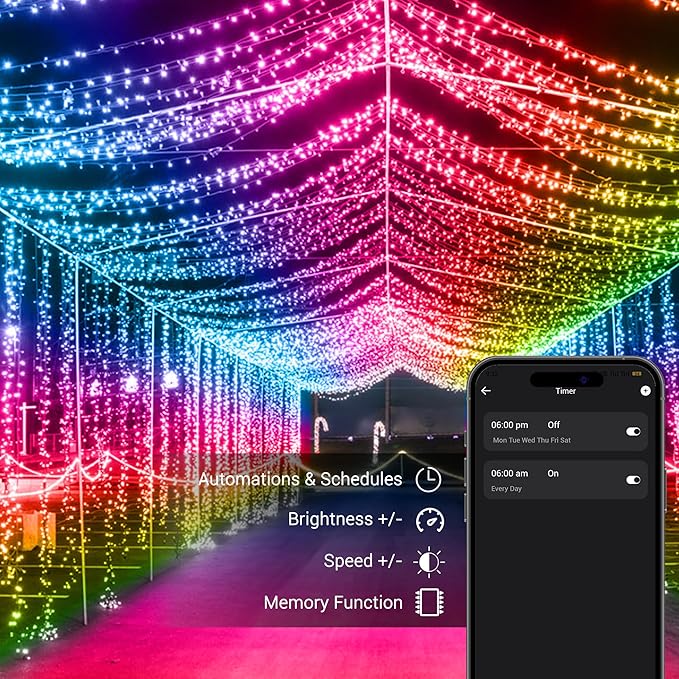 Brizled Pro Smart Christmas Lights, 66ft 200 LED WiFi Christmas Tree Lights - Image 5