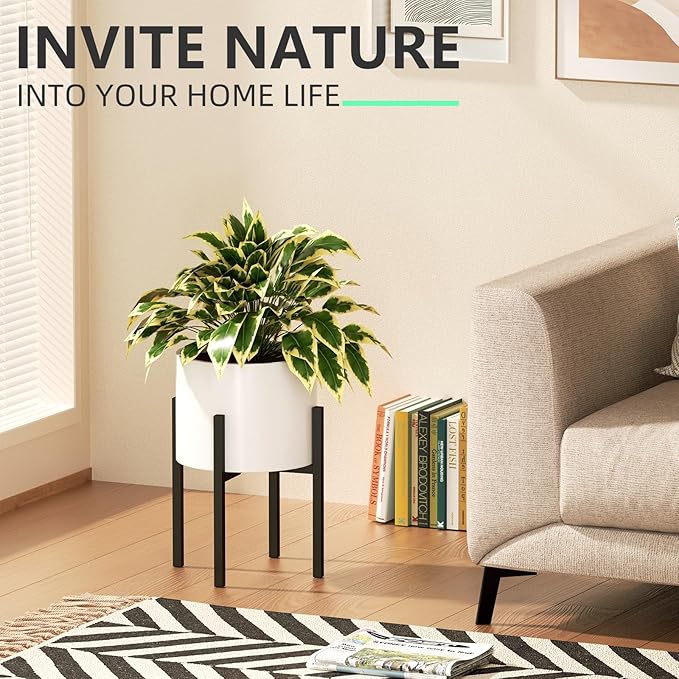 Urban Deco Adjustable Metal Plant Stand Outdoor & Indoor Planter - Image 6