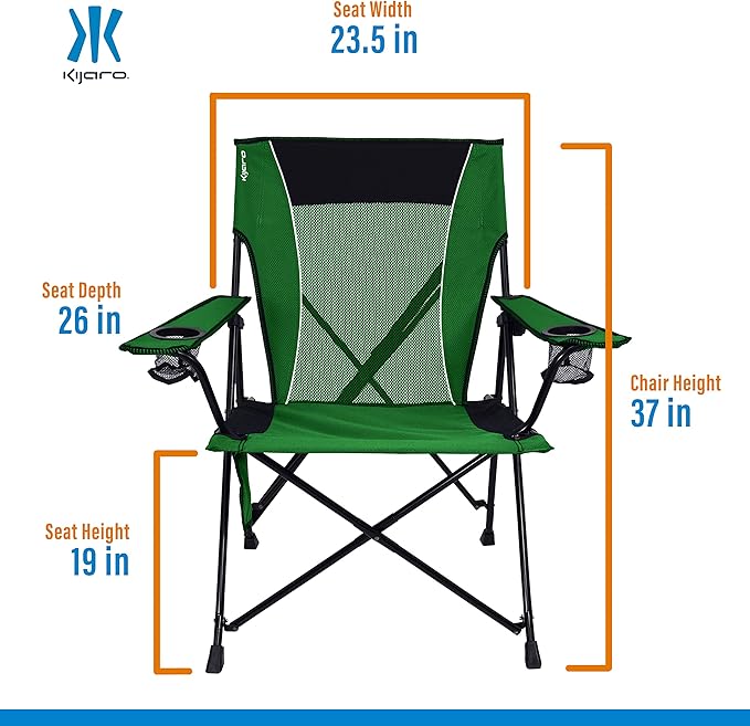 Kijaro Dual Lock Portable Camping Chairs - Image 3