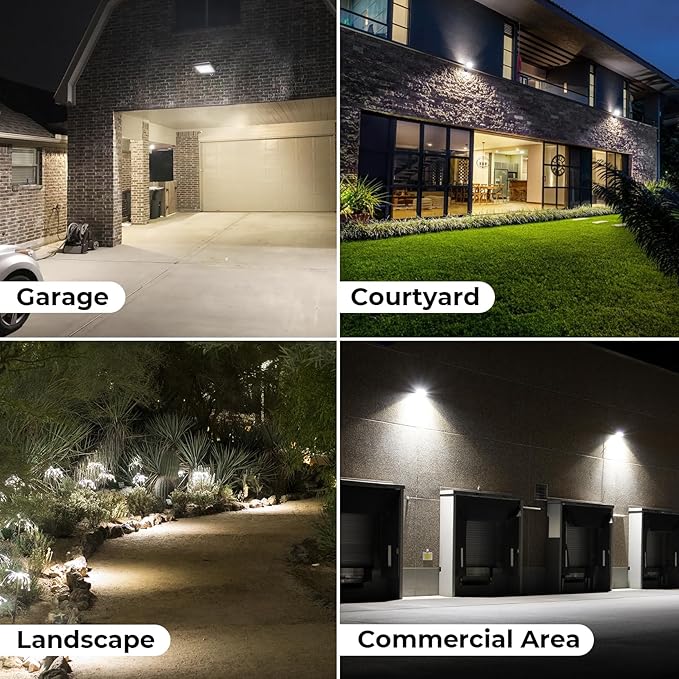 CINOTON 65W LED Flood Lights Outdoor, IP65 Waterproof Exterior Security Wall - Image 5
