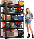 71"H Garage Shelving-5 Tier Garage Storage Shelves, Adjustable Heavy Duty Metal by Unknown