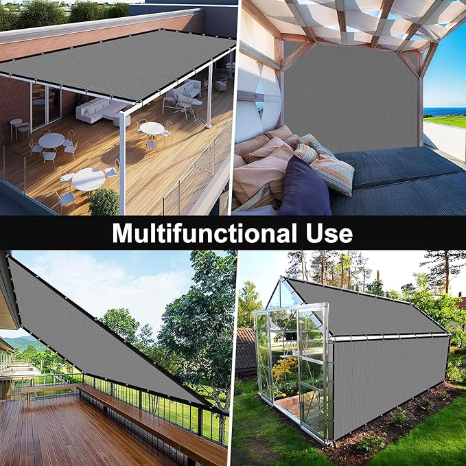 Artpuch 90% Sun Shade Cloth, 3 x 16 FT Pergola Shade Cover Canopy - Image 8