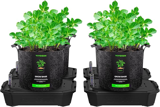 VIVOSUN 4-Pack FlexFeed Self-Watering Pots by VIVOSUN