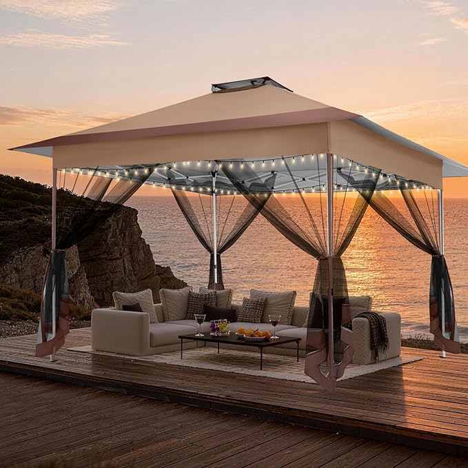 C0BIZI Gazebo 10x15 Pop up Canopy, Gazebos on Clearance-Canopy Tent - Image 2