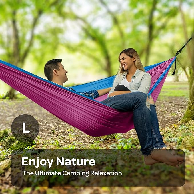 Durable Hammock 500 lb Capacity, Nylon Camping Hammock Chair - Image 2