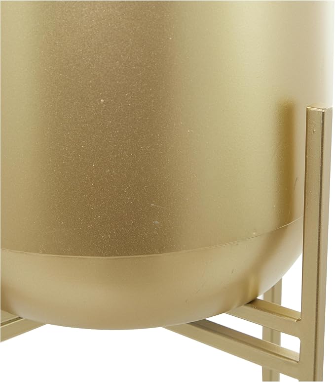 Deco 79 CosmoLiving by Cosmopolitan Modern Metal Round Planter - Image 2