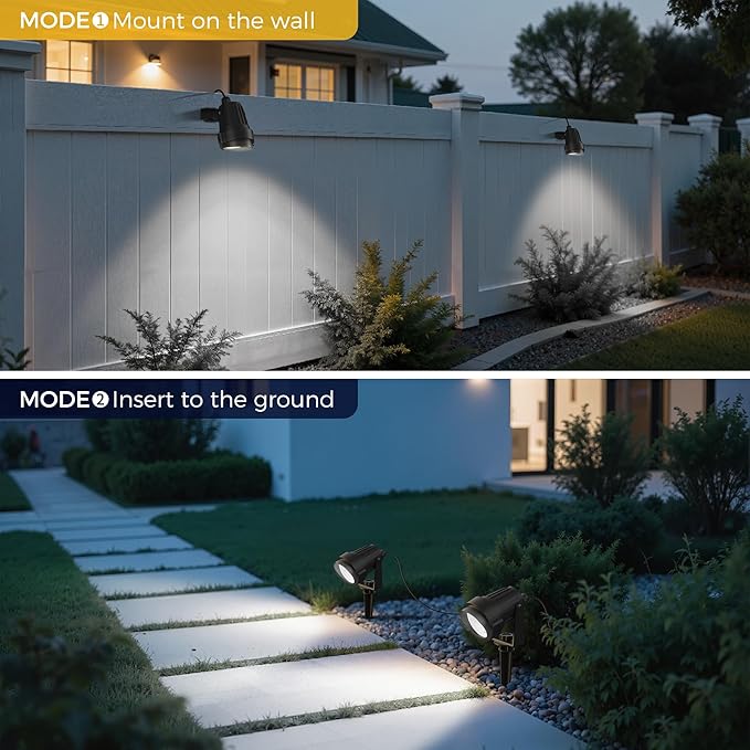 L LOHAS LED 5W Dusk to Dawn Outdoor Lighting, Auto On/Off 6000K Landscape - Image 5