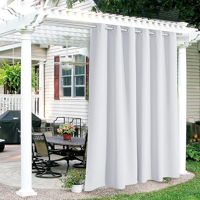 RYB HOME Outdoor Curtains 108 inches Long by RYBHOME