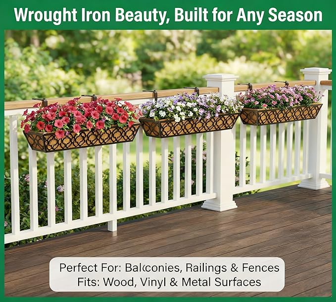 Y&M 4pcs 30" Horse Trough Window Boxes - Image 8