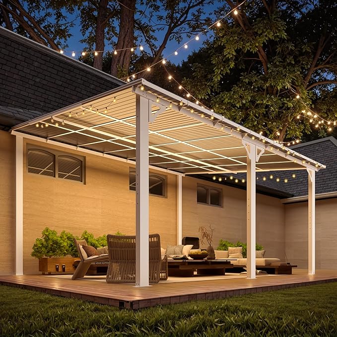 AECOJOY 14' x 12' Gazebo Outdoor Pergola - Image 3