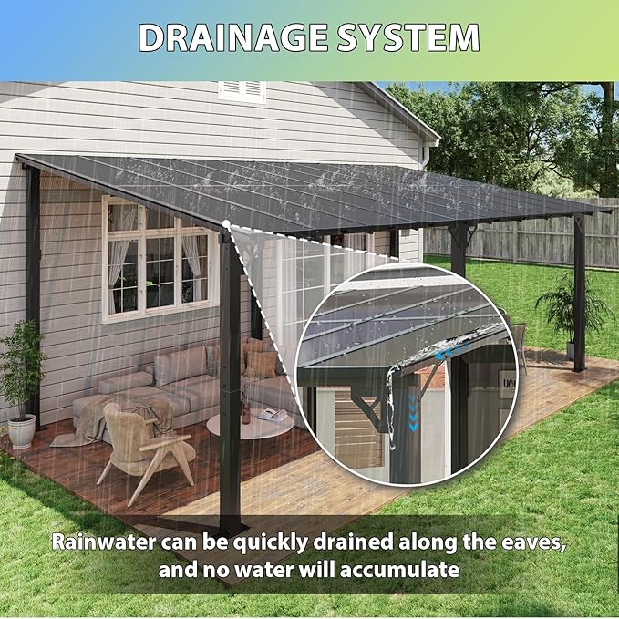 Aoxun 20'x10' Gazebo for Patio, Premium Pergola - Image 6