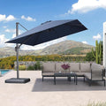 PURPLE LEAF Patio Umbrella 10' X 10' Rectangle Cantilever Umbrella Large by Unknown