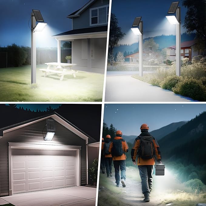 200W Solar Flood Light Outdoor 40000LM 6500K LED Solar Street Light - Image 7
