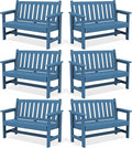 SERWALL Outdoor Bench, HDPE Outdoor Benches Weatherproof, 2-Person Garden Bench by SERWALL
