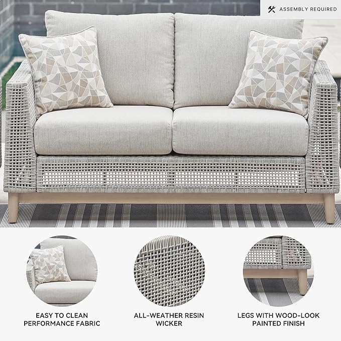 Signature Design by Ashley Seton Creek Cottage Nuvella Weather Resistant Fabric - Image 4