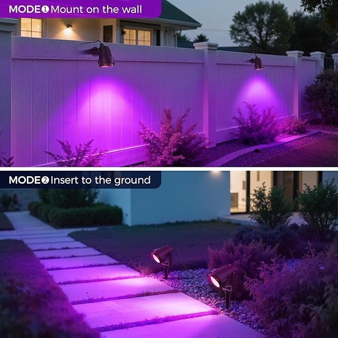 L LOHAS LED Tree Spotlight Outdoor, Auto On/Off 5W 120V Landscape Lighting - Image 7