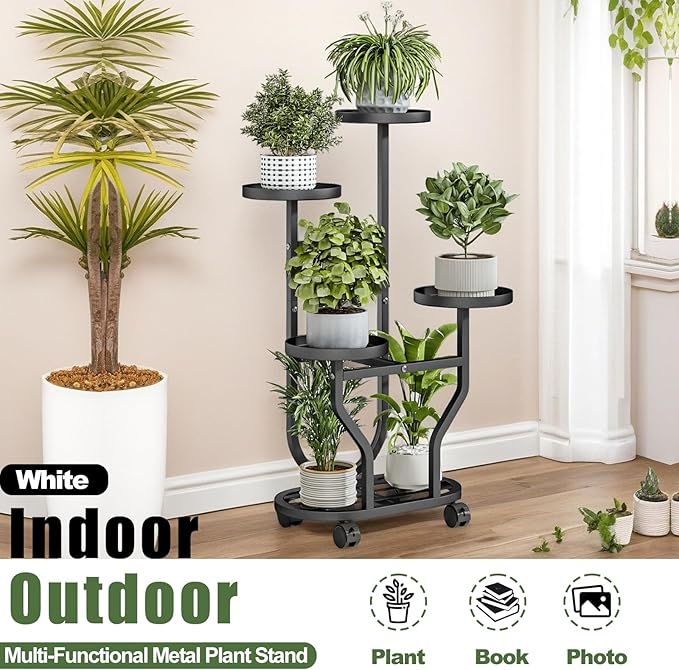 Plant Stand Indoor Outdoor 4 Tier Flower Holder - Image 5