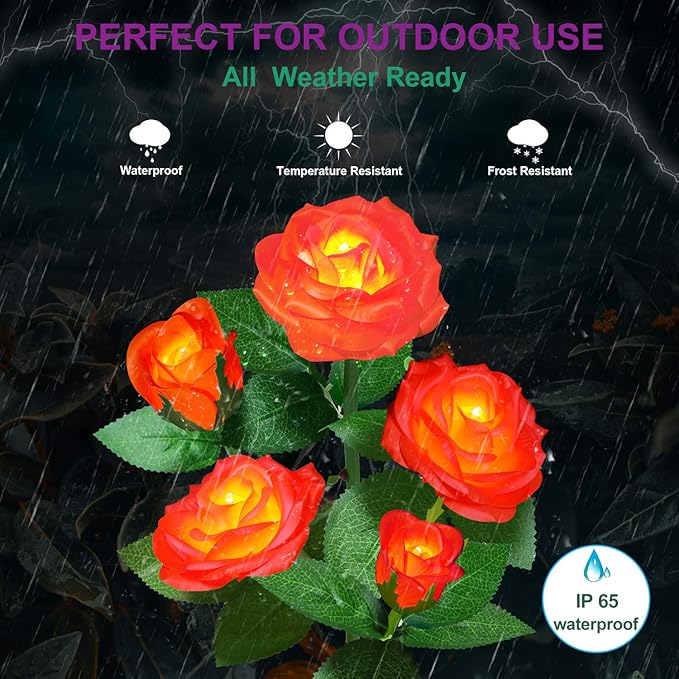 Solar Flower Lights Outdoor - Image 4