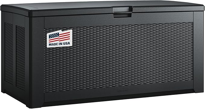 Rubbermaid Extra Large Resin Outdoor Storage Deck Box, Weather Resistant - Image 7