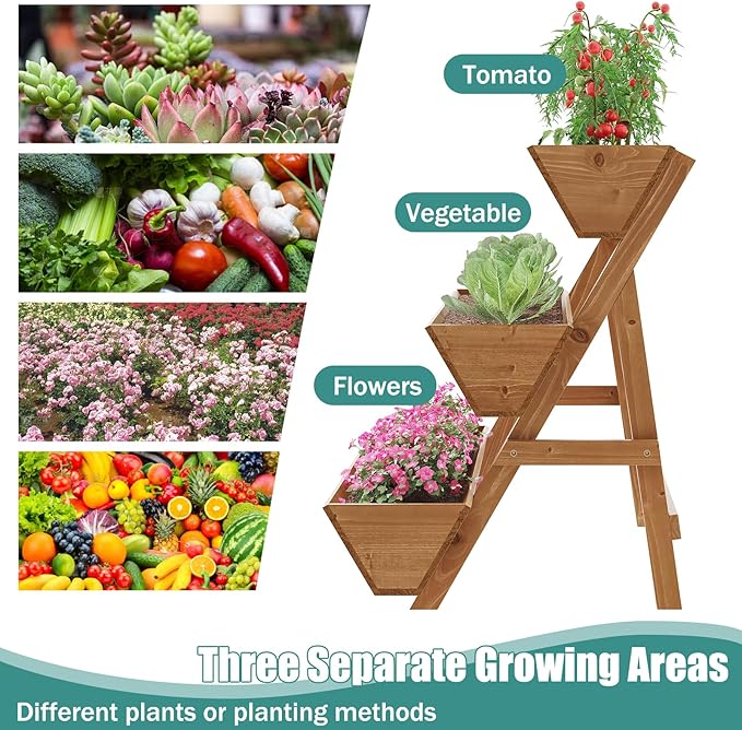 Raised Garden Bed, 3 Tier Vertical Garden Planter - Image 2