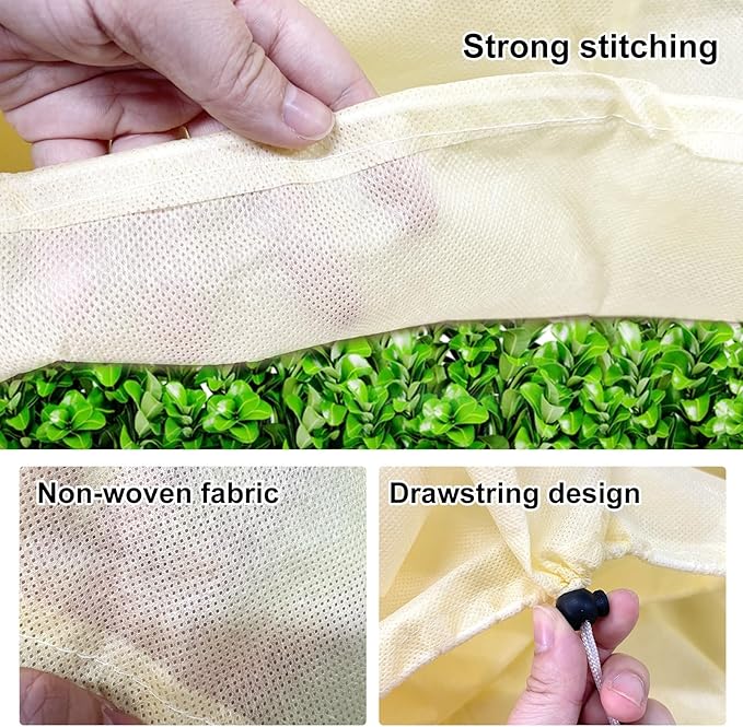 4 Pcs Rectangular Planter Box Cover Freeze Protection, Flower Box Covers Winter - Image 3