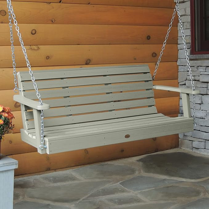 Highwood Weatherly Porch Swing 5 Feet, Eucalyptus - Image 2