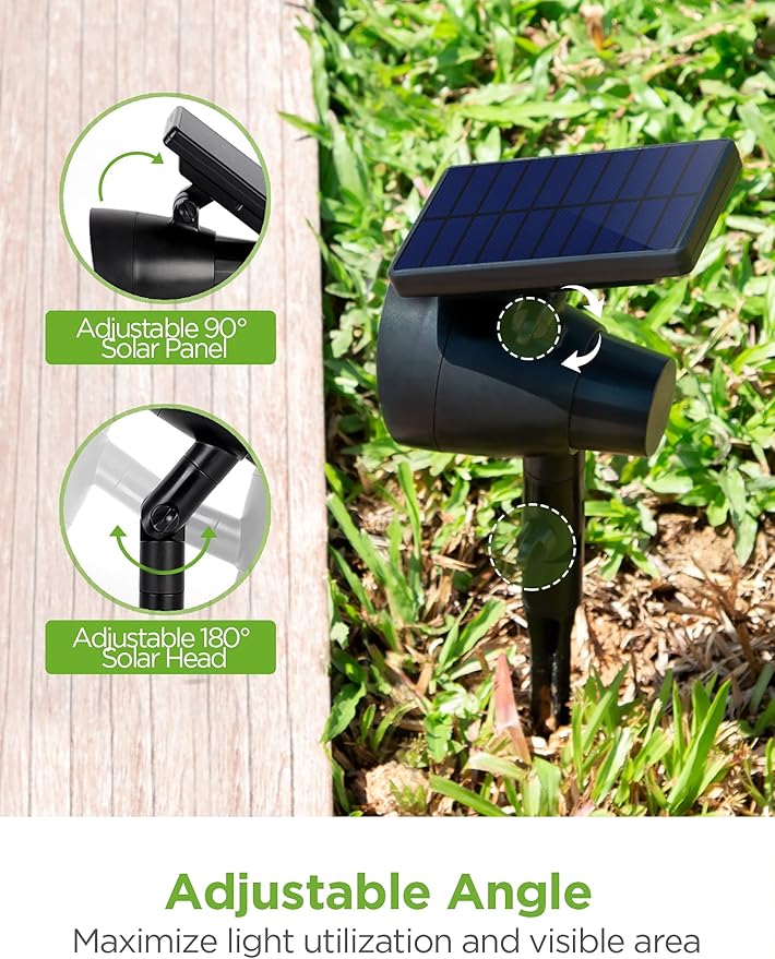 InnoGear Solar Lights for Outside, Outdoor Landscape Spotlight Waterproof - Image 7