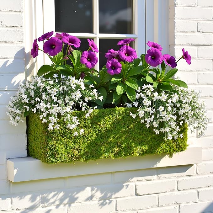 SuperMoss MossWeave Window Box Planter, Fresh Green - Image 4