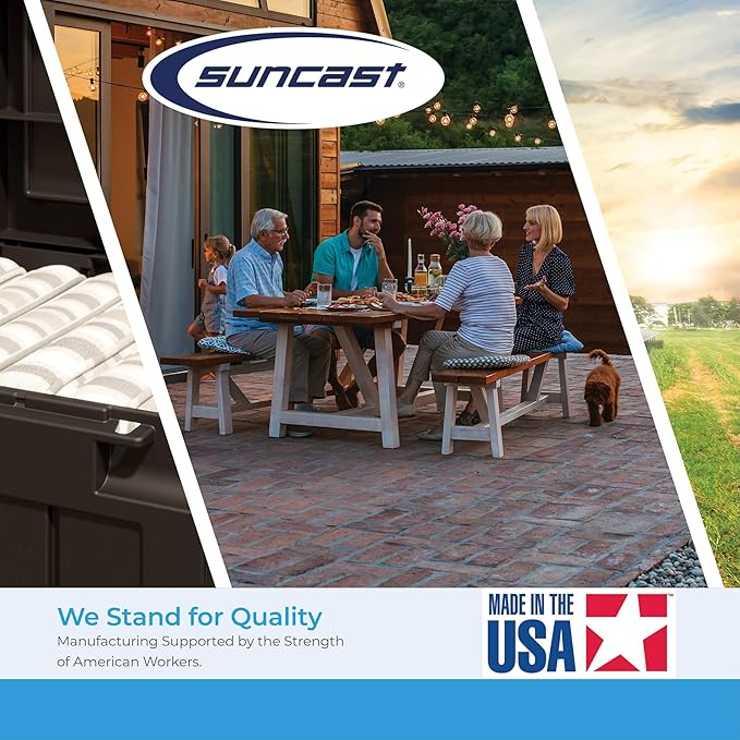 Suncast 18" Resin Indoor/Outdoor Wicker Planter, Made in the USA - Image 9