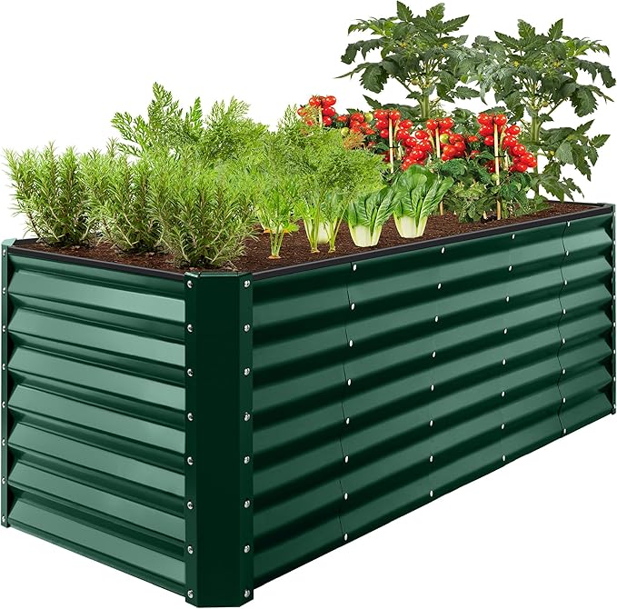 Best Choice Products 8x2x2ft Raised Outdoor Metal Garden Bed, Deep Root Box by BestChoiceProducts