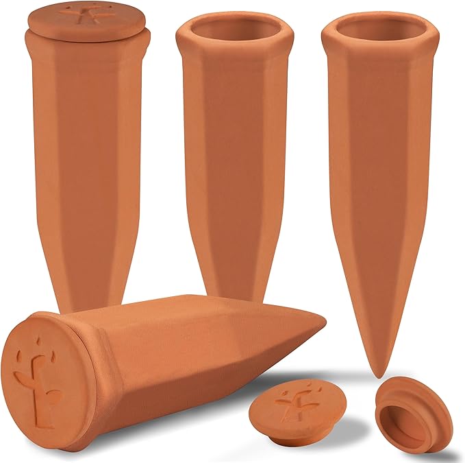 Large Terracotta Watering Spikes by SoilaguaDirect