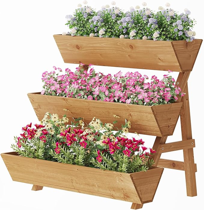 Raised Garden Bed, 3 Tier Vertical Garden Planter by VIEWCARE