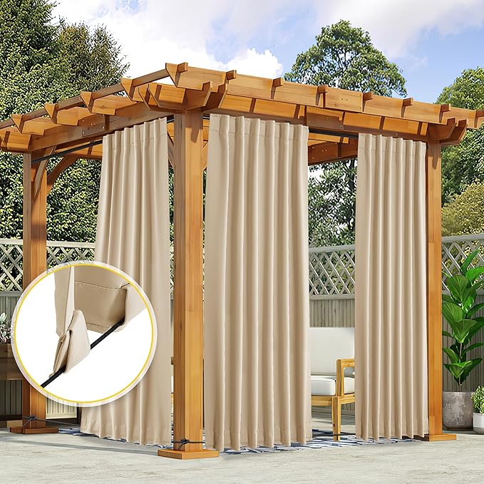 NICETOWN 2 Panels Outdoor Curtains - Image 7