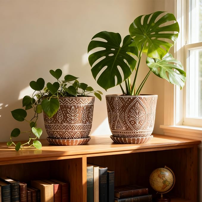 Gepege 6 Inch Ceramic Planter, Plant Pot - Image 6