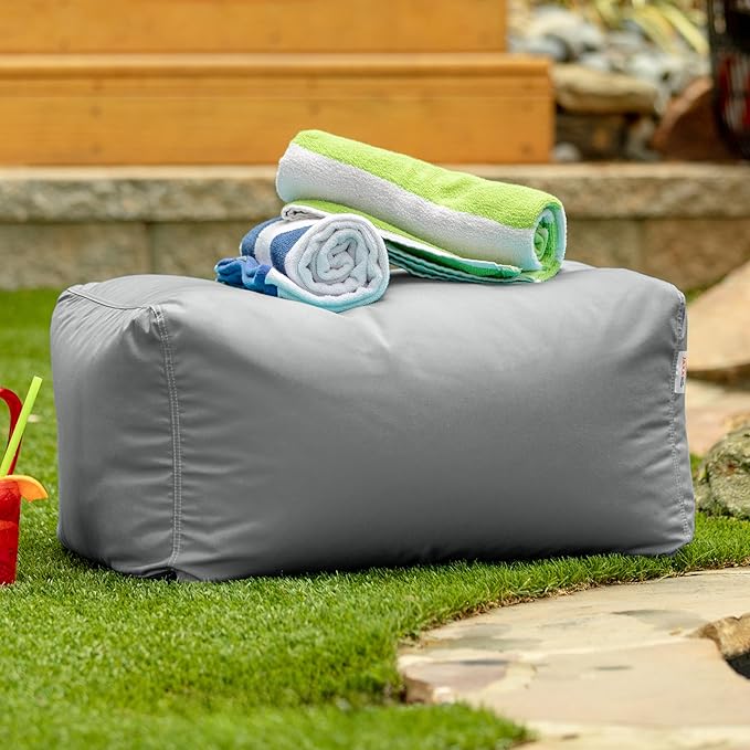 Jaxx Leon Outdoor Bean Bag Ottoman - Image 3