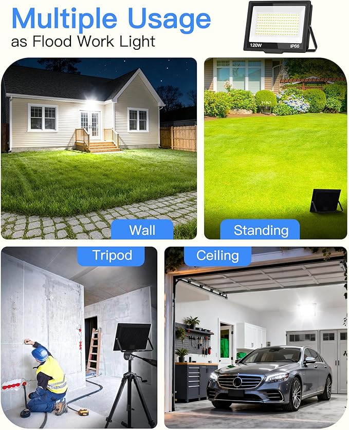120W LED Flood Light Outdoor - Image 8