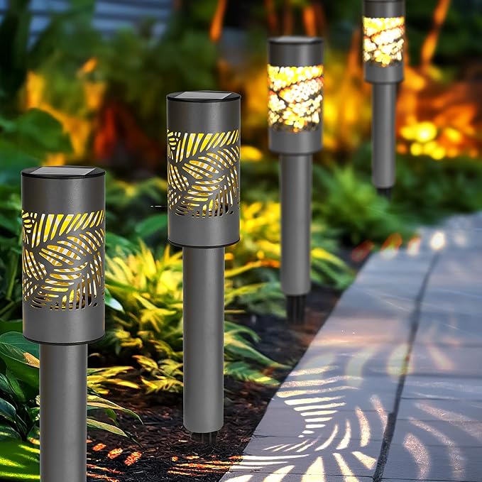 Dazzle Bright Solar Pathway Lights Outdoor, 12 Pack LED Warm White Waterproof - Image 7