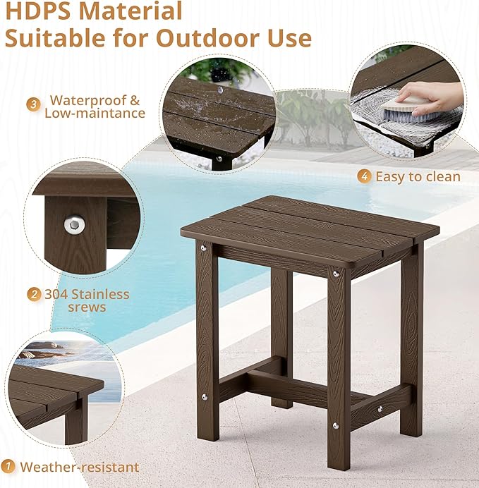 LUE BONA Outdoor Rocking Chairs Set, Poly Porch Rockers - Image 6