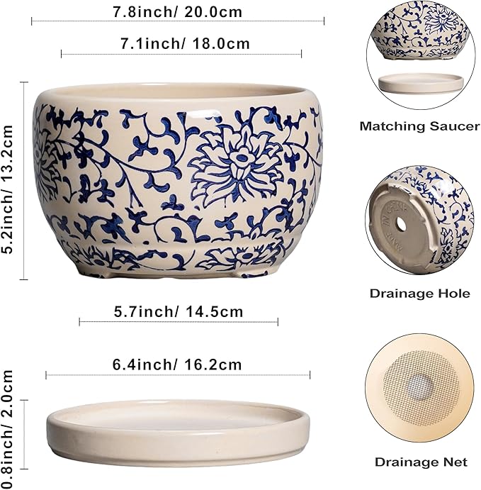 SQOWL Ceramic Planters for Indoor Plants - Image 3