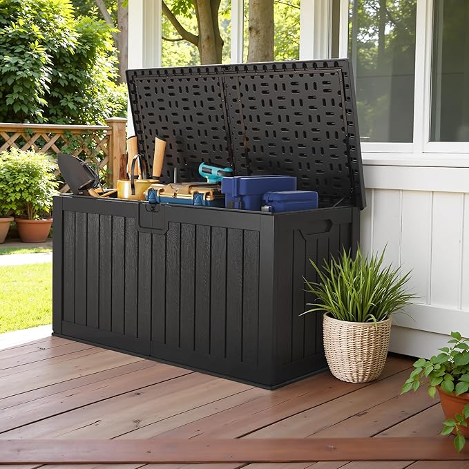 Devoko 240 Gallon Double-Wall Deck Box - Image 5