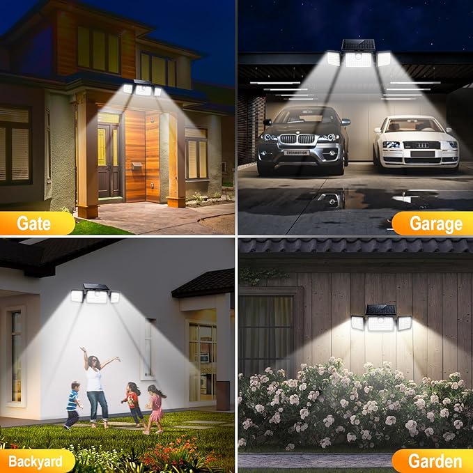 MIHANI Solar Lights Outdoor, Quick Charge Solar Motion Deck Lights Outdoor - Image 8