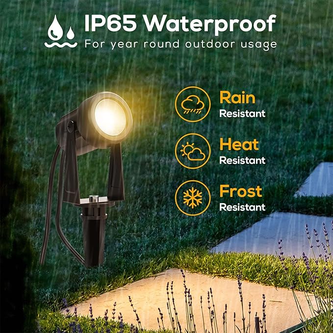 Banord Outdoor Landscape Lighting, 6 Pack Outdoor Spot Lights, Low Voltage LED - Image 5