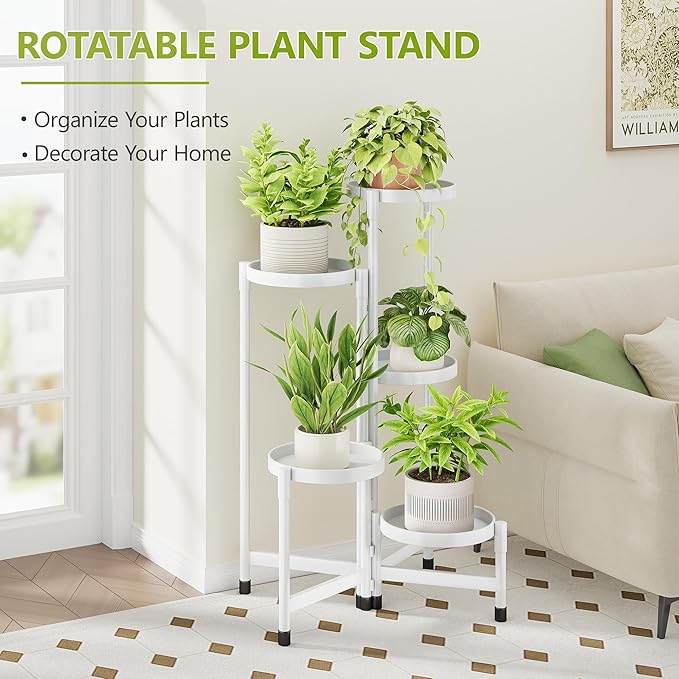 5 Tier Plant Stand Indoor, Tiered Plant Stand Outdoor - Image 2