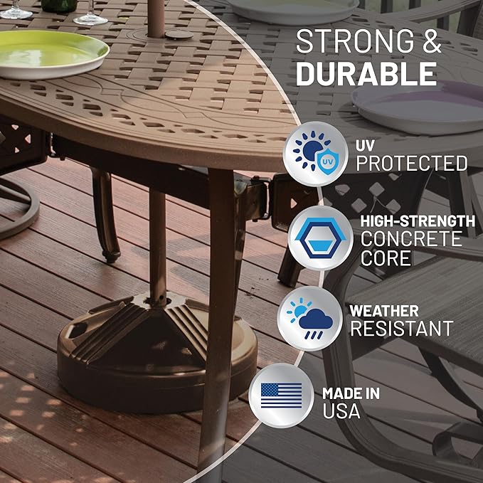 US Weight Durable Fillable Umbrella Base - Image 6