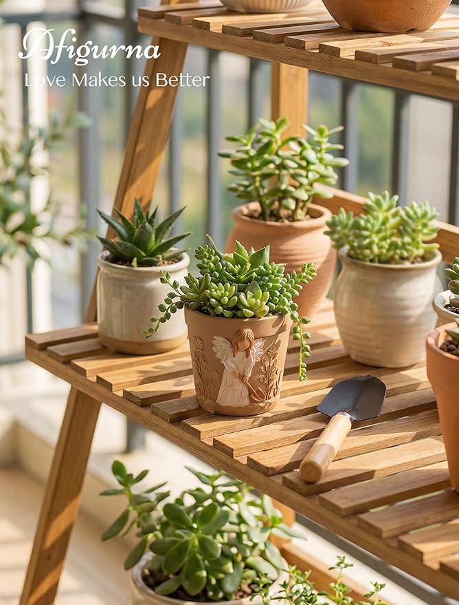 Gardening Gifts for Women: Hand-Painted 3D Art Planter for Plant Lover - Image 3