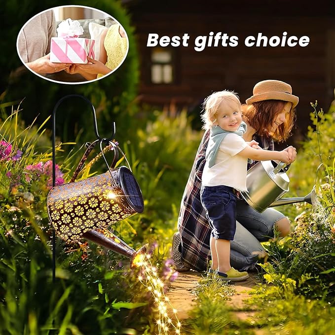 2 Pack Solar Watering Can Lights - Image 5