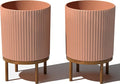 Veradek Demi Series Round Planter w/Stand by VeradekOutdoor